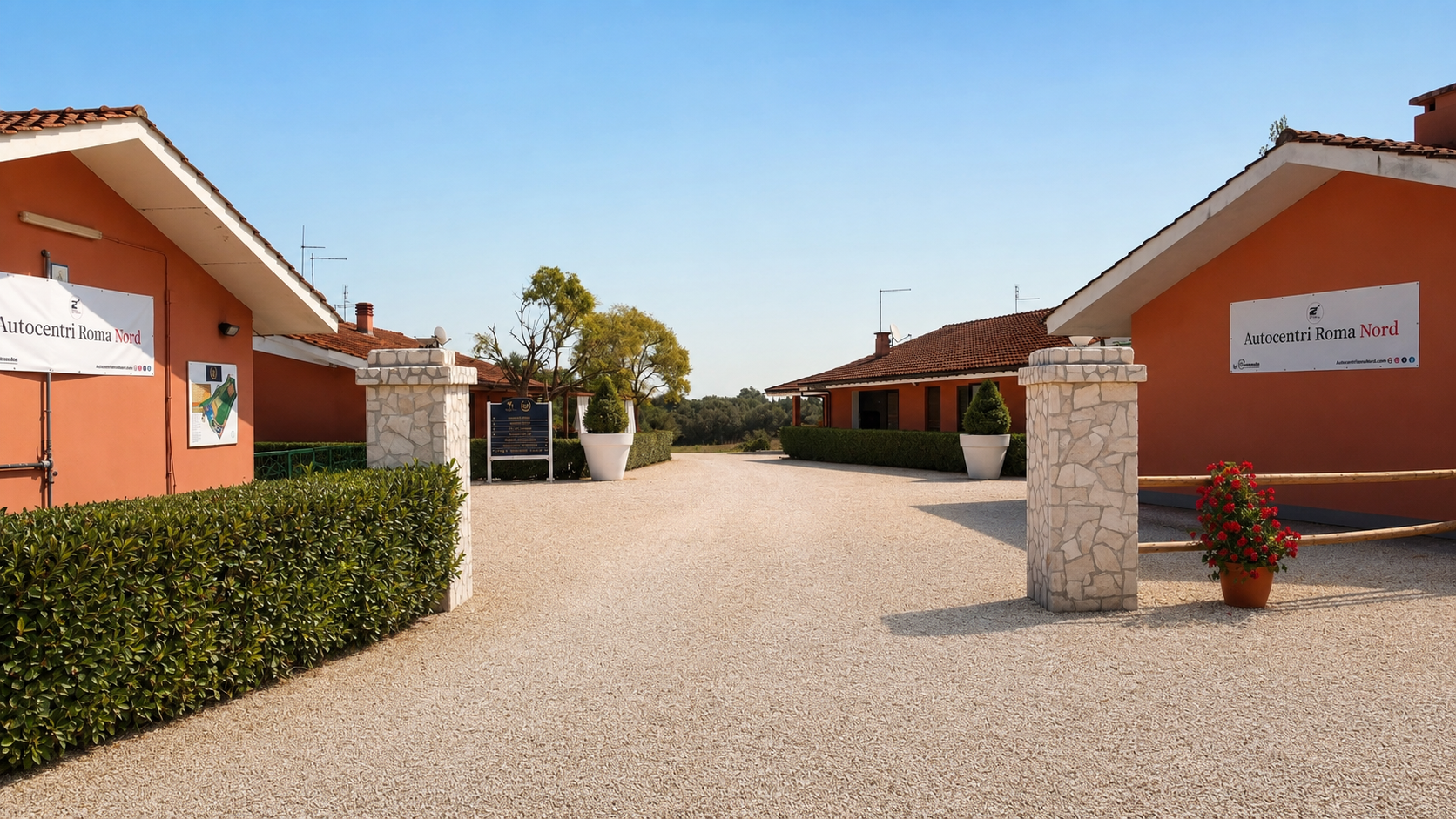 Ingresso elegante alle Scuderie Olgiata
